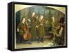 The Home Quartett, 1882 (Mrs.Vernon Lushington and her daughters)-Arthur Hughes-Framed Stretched Canvas