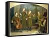 The Home Quartett, 1882 (Mrs.Vernon Lushington and her daughters)-Arthur Hughes-Framed Stretched Canvas