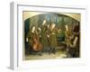 The Home Quartett, 1882 (Mrs.Vernon Lushington and her daughters)-Arthur Hughes-Framed Premium Giclee Print