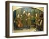 The Home Quartett, 1882 (Mrs.Vernon Lushington and her daughters)-Arthur Hughes-Framed Giclee Print