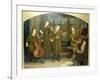 The Home Quartett, 1882 (Mrs.Vernon Lushington and her daughters)-Arthur Hughes-Framed Giclee Print