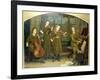 The Home Quartett, 1882 (Mrs.Vernon Lushington and her daughters)-Arthur Hughes-Framed Giclee Print