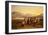 The Homecoming from the Harvest on Lake Zug, 1844-Ferdinand Georg Waldmuller-Framed Giclee Print