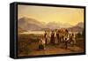 The Homecoming from the Harvest on Lake Zug, 1844-Ferdinand Georg Waldmuller-Framed Stretched Canvas