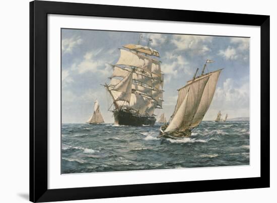 The Homecoming-Montague Dawson-Framed Giclee Print