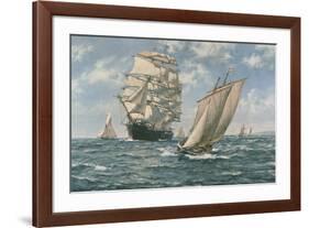 The Homecoming-Montague Dawson-Framed Premium Giclee Print