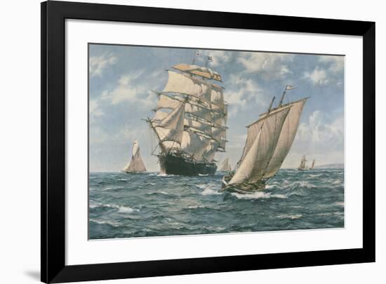 The Homecoming-Montague Dawson-Framed Premium Giclee Print