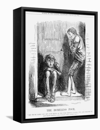 The Homeless Poor, 1859-null-Framed Stretched Canvas