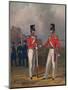 The Hon. Artillery Company-Officer and Private, 1848, (1914)-Henry Martens-Mounted Giclee Print