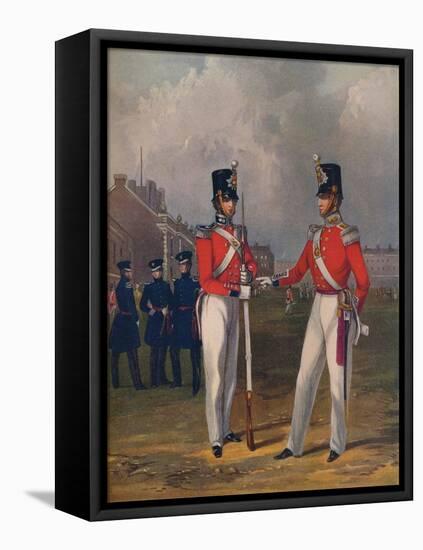 The Hon. Artillery Company-Officer and Private, 1848, (1914)-Henry Martens-Framed Stretched Canvas