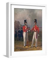 The Hon. Artillery Company-Officer and Private, 1848, (1914)-Henry Martens-Framed Giclee Print