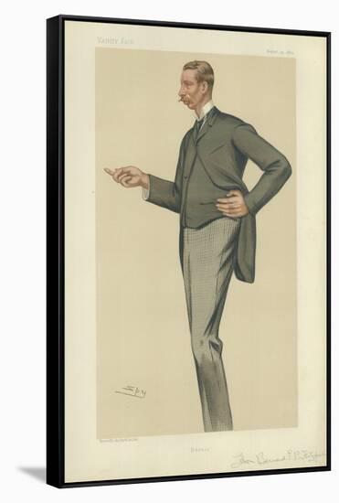 The Hon Bernard Edward Barnaby Fitzpatrick-Sir Leslie Ward-Framed Stretched Canvas