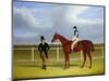 The Hon. E. Petre's Rowton with W. Scott Up, and His Trainer at Doncaster-John Frederick Herring I-Mounted Giclee Print