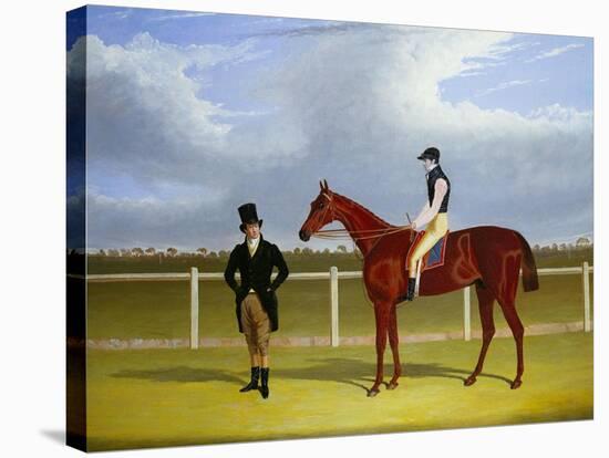 The Hon. E. Petre's Rowton with W. Scott Up, and His Trainer at Doncaster-John Frederick Herring I-Stretched Canvas