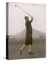 The Hon. Miriam Pease Playing Golf at North Berwick Links Scotland-null-Stretched Canvas