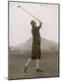The Hon. Miriam Pease Playing Golf at North Berwick Links Scotland-null-Mounted Photographic Print