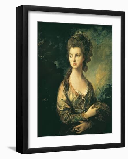 The Hon. Mrs. Thomas Graham-Thomas Gainsborough-Framed Art Print