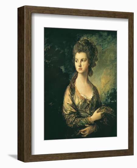 The Hon. Mrs. Thomas Graham-Thomas Gainsborough-Framed Art Print