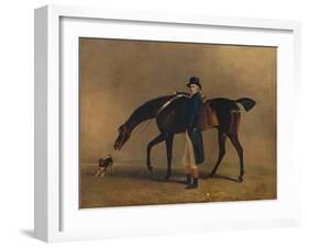 The Hon. Peniston Lamb with His Horse Assassin, 1929-Benjamin Marshall-Framed Giclee Print