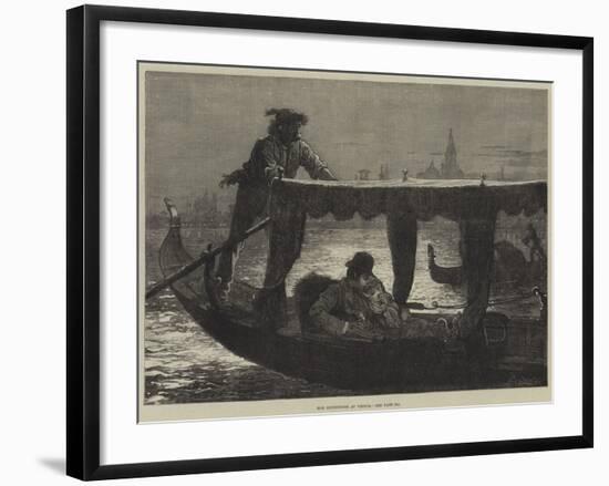 The Honeymoon at Venice-Frederick Barnard-Framed Giclee Print