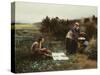 The Honeymoon Breakfast, 1887-Daniel Ridgway Knight-Stretched Canvas