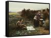 The Honeymoon Breakfast, 1887-Daniel Ridgway Knight-Framed Stretched Canvas