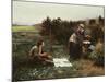 The Honeymoon Breakfast, 1887-Daniel Ridgway Knight-Mounted Giclee Print