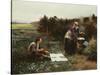 The Honeymoon Breakfast, 1887-Daniel Ridgway Knight-Stretched Canvas