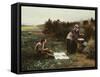 The Honeymoon Breakfast, 1887-Daniel Ridgway Knight-Framed Stretched Canvas