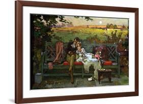 The Honeymoon (Oil on Board)-Marcus Stone-Framed Giclee Print