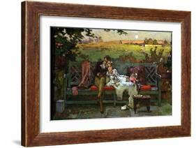 The Honeymoon (Oil on Board)-Marcus Stone-Framed Giclee Print