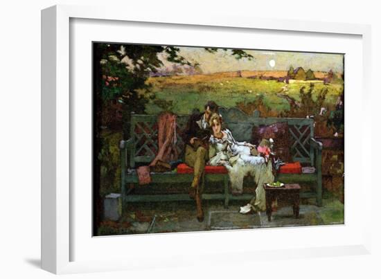 The Honeymoon (Oil on Board)-Marcus Stone-Framed Giclee Print