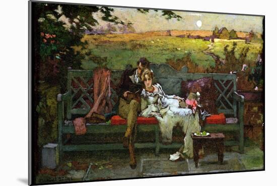 The Honeymoon (Oil on Board)-Marcus Stone-Mounted Giclee Print