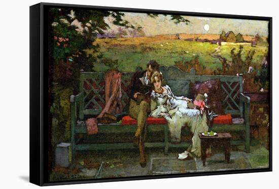 The Honeymoon (Oil on Board)-Marcus Stone-Framed Stretched Canvas