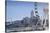 The Hong Kong Observation Wheel, Victoria Harbour, with the International Convention Centre, Hong K-Fraser Hall-Stretched Canvas