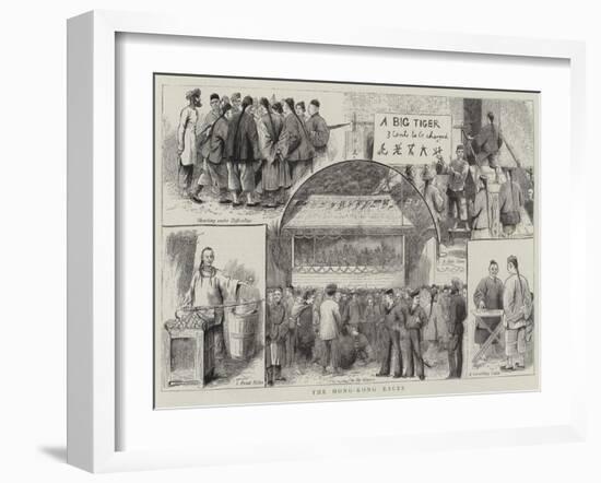 The Hong-Kong Races-null-Framed Giclee Print