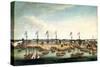 The Hongs at Canton, before 1820-George Chinnery-Stretched Canvas