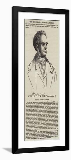 The Honourable Abbott Laurence-null-Framed Giclee Print