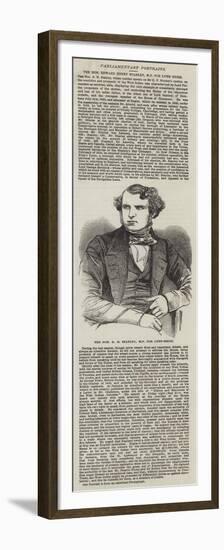 The Honourable E H Stanley, Mp for Lynn-Regis-null-Framed Premium Giclee Print