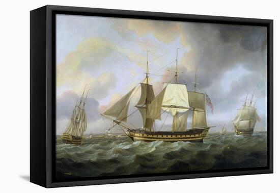 The Honourable E.I. Company's Ship 'Belvedere', Captain Charles Christie Commander, 1800-Thomas Luny-Framed Stretched Canvas