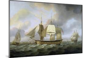 The Honourable E.I. Company's Ship 'Belvedere', Captain Charles Christie Commander, 1800-Thomas Luny-Mounted Giclee Print