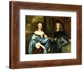 The Honourable James Herbert and His Wife Jane-Sir Peter Lely-Framed Giclee Print