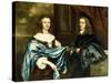 The Honourable James Herbert and His Wife Jane-Sir Peter Lely-Stretched Canvas