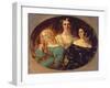 The Honourable Mrs. Caroline Norton and Her Sisters, C.1847-William Etty-Framed Giclee Print