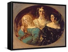 The Honourable Mrs. Caroline Norton and Her Sisters, C.1847-William Etty-Framed Stretched Canvas