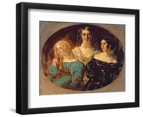 The Honourable Mrs. Caroline Norton and Her Sisters, C.1847-William Etty-Framed Giclee Print