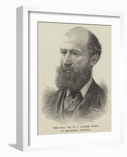 The Honourable Sir W J Clarke, Baronet, of Melbourne, Australia-null-Framed Giclee Print