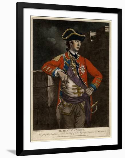 The Honourable Sir William Howe, 1777-Richard Purcell-Framed Giclee Print