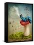 The Hookah Smoking Caterpillar from Alice in Wonderland-egal-Framed Stretched Canvas