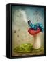 The Hookah Smoking Caterpillar from Alice in Wonderland-egal-Framed Stretched Canvas